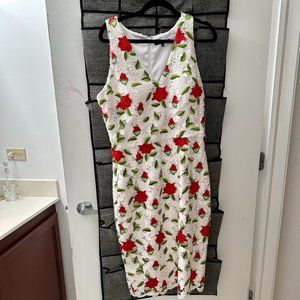 David Meister Floral Lace Overlay Dress - Homecoming!